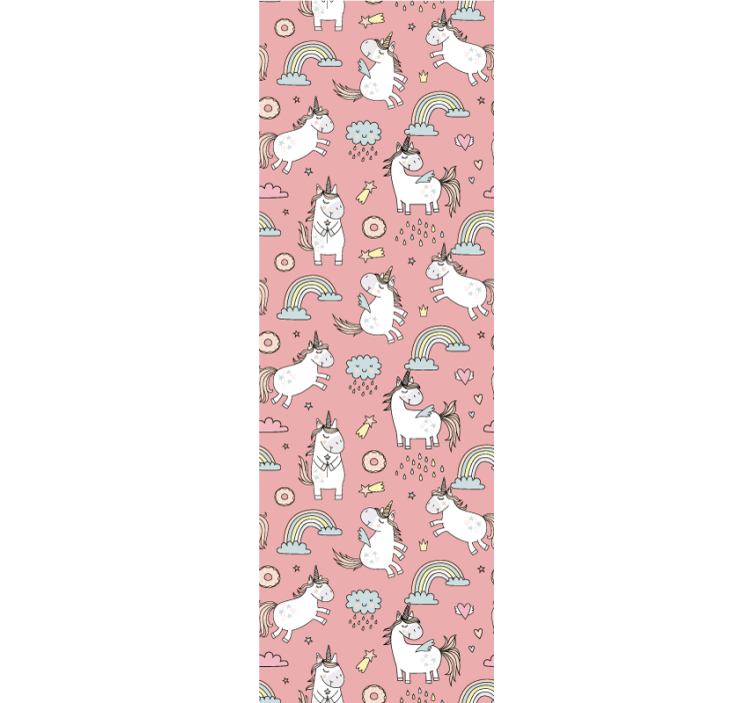 Unicorn Rainbows animals wallpaper - TenStickers