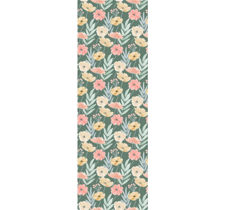 Floral Blossom Print flowers wallpaper - TenStickers