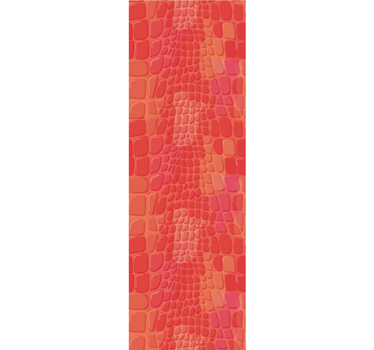 Red crocodile skin pattern Modern Wallpaper - TenStickers