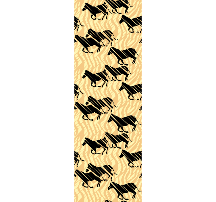 Horse standing in front Living Room Wallpaper - TenStickers