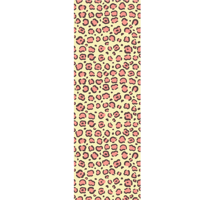 Leopard Print Motif tile effect wallpaper - TenStickers