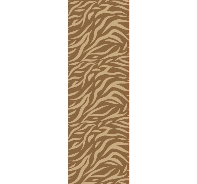 Brown and beige tiger skin bedroom wallpaper - TenStickers