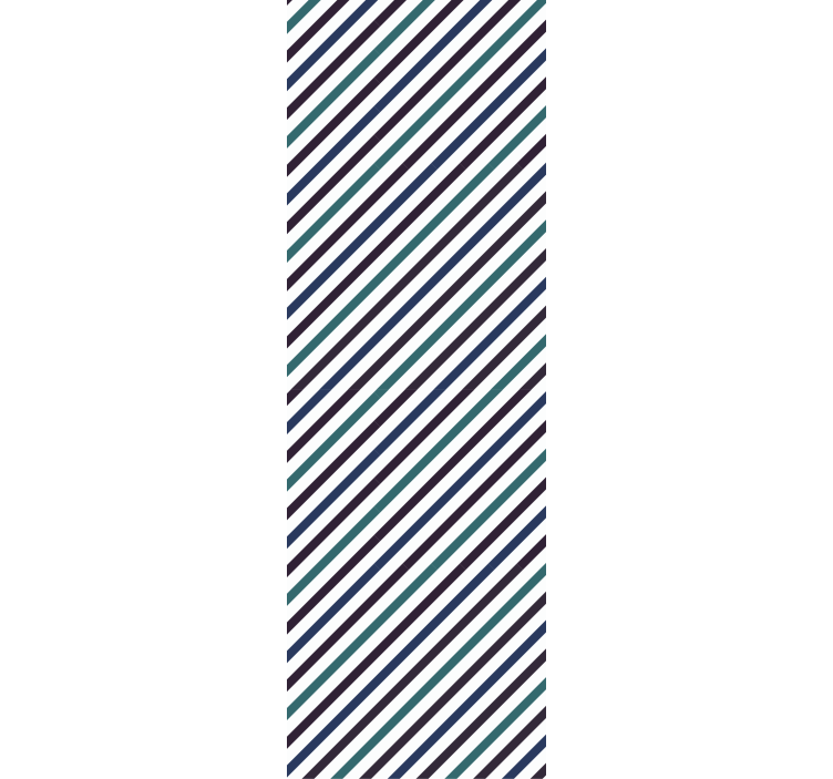 Diagonal Stripes Pattern wallpaper horizontal stripes - TenStickers