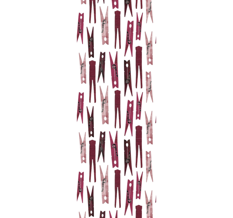 Scattered Clothespins wallpaper geometric - TenStickers