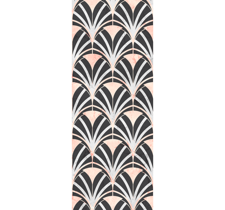 Art déco fan ornamental wallpaper - TenStickers