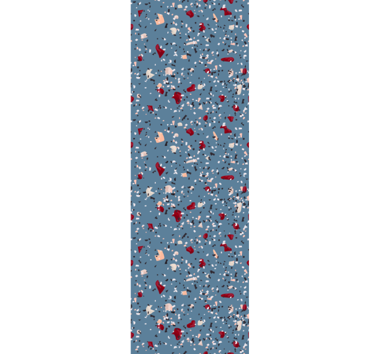 Dark blue terrazzo pattern wallpaper - TenStickers