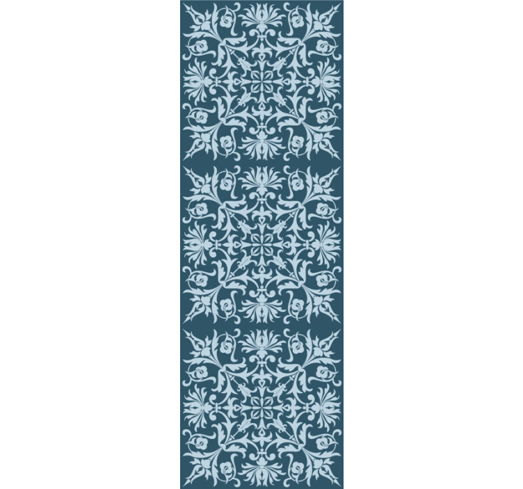 Floral wallpaper with ornamental floral design - TenStickers