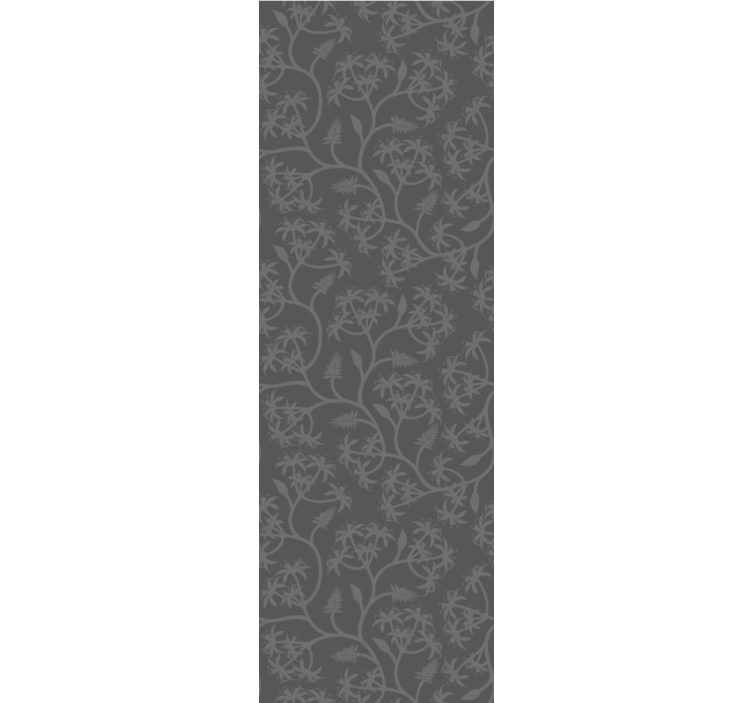 Subtle floral pattern leaves wallpaper - TenStickers