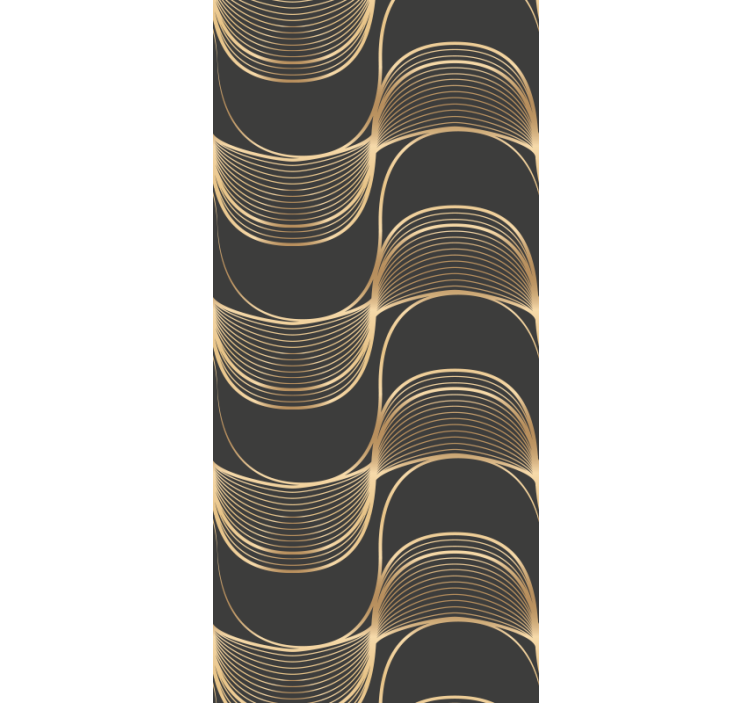 Elegant line patterns wallpaper geometric - TenStickers