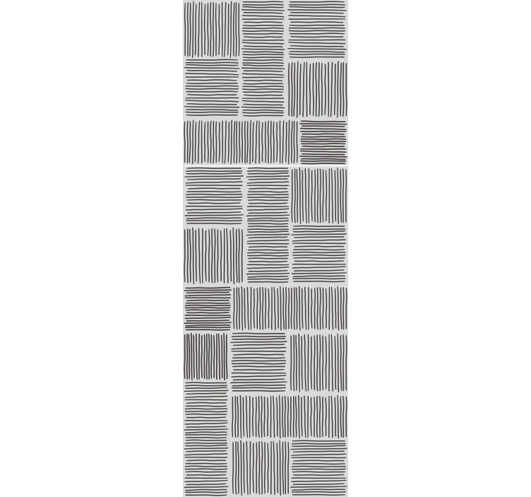 Wallpaper striped striped square patterns - TenStickers