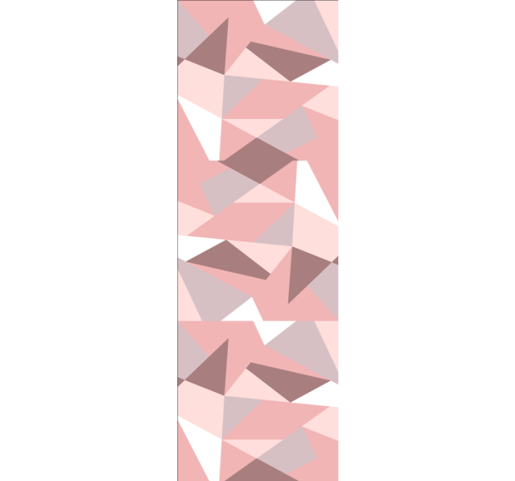 Wallpaper geometric textured pink patterns - TenStickers