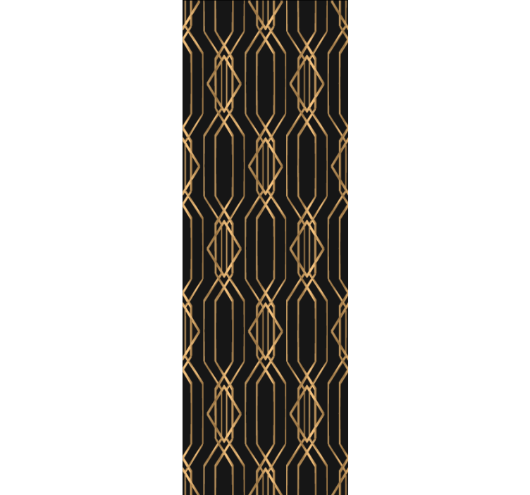 Elegant gold pattern wallpaper geometric - TenStickers