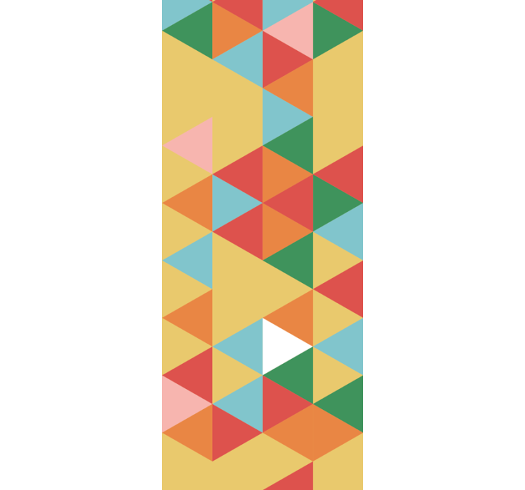 Creative abstract pattern triangles wallpaper - TenStickers