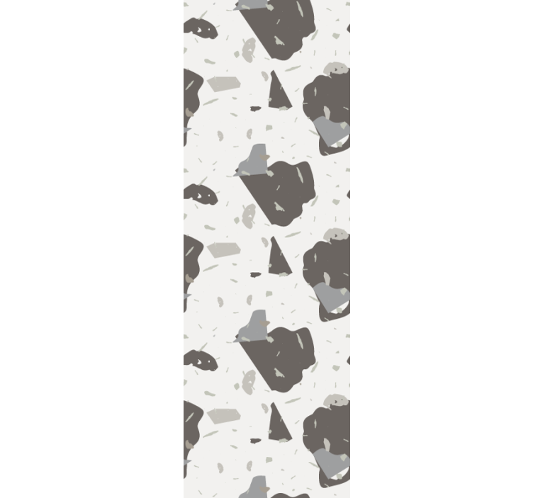 Abstract Grey Shapes textured wallpaper - TenStickers