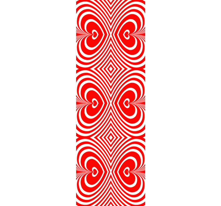 Heart Pattern Motif wallpaper geometric - TenStickers