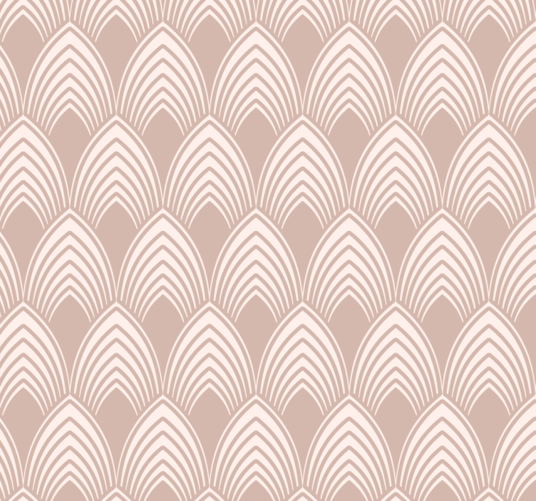 vintage geometric design pink wallpaper - TenStickers