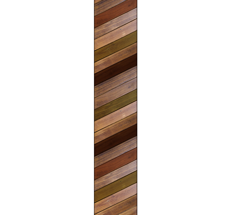 Wooden braid wood effect wallpaper - TenStickers