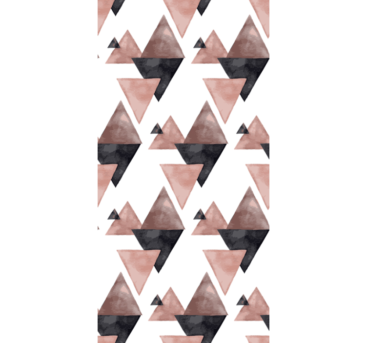 Watercolor modern facets triangles wallpaper - TenStickers