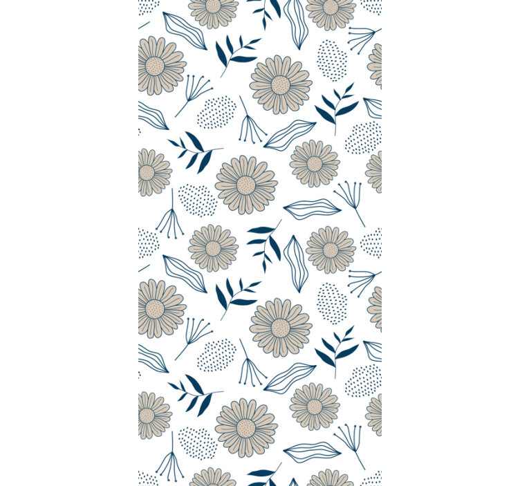 Floral Decorative Motif flowers wallpaper - TenStickers