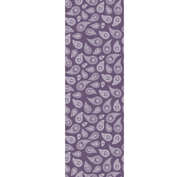 Elegant Teardrop Pattern floral wallpaper - TenStickers