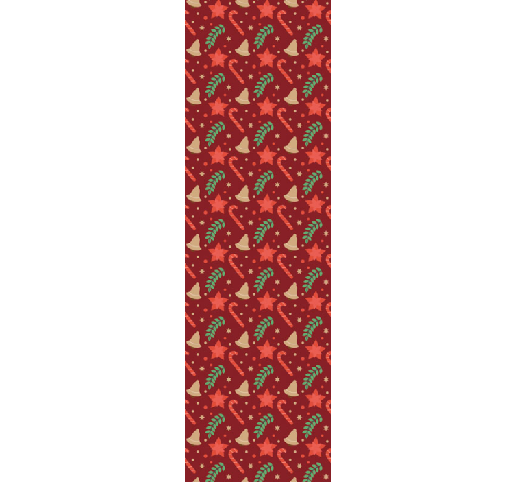 Jumbo candy pattern holiday christmas wallpaper - TenStickers