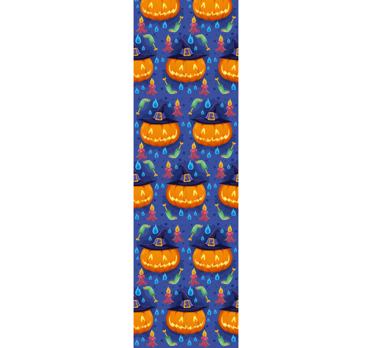 Cute halloween wallpaper pumpkin pattern - TenStickers