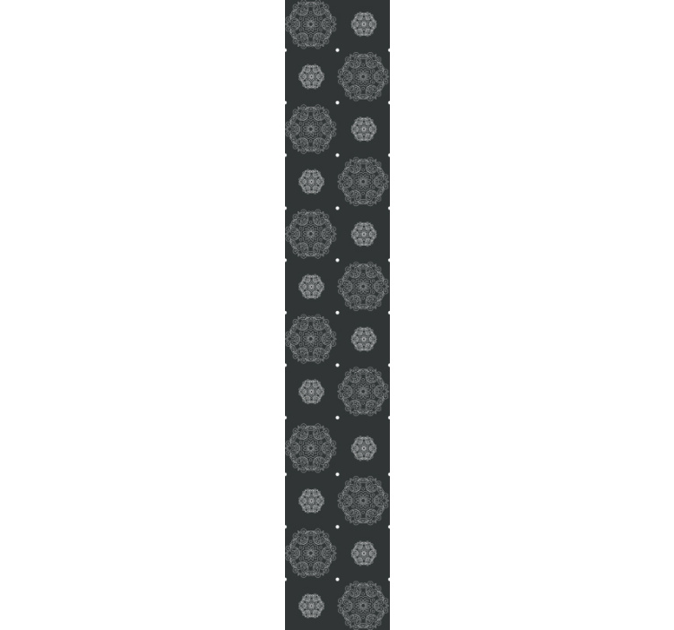 Ornate Medallion Pattern grey wallpaper - TenStickers