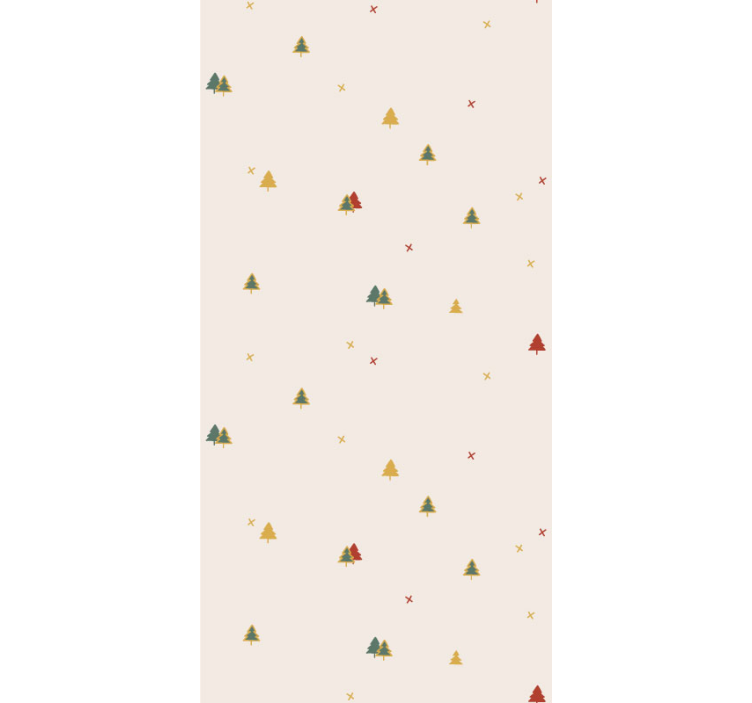 Festive Forest Motif nature wallpaper - TenStickers