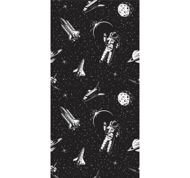 Astronaut in space wallpaper - TenStickers