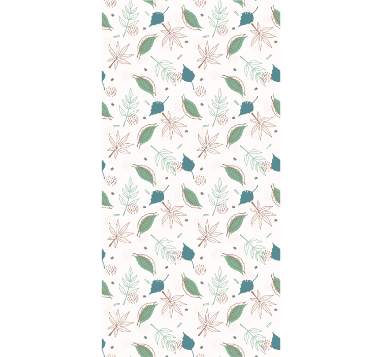 Botanical Leaf Motifs leaves wallpaper - TenStickers