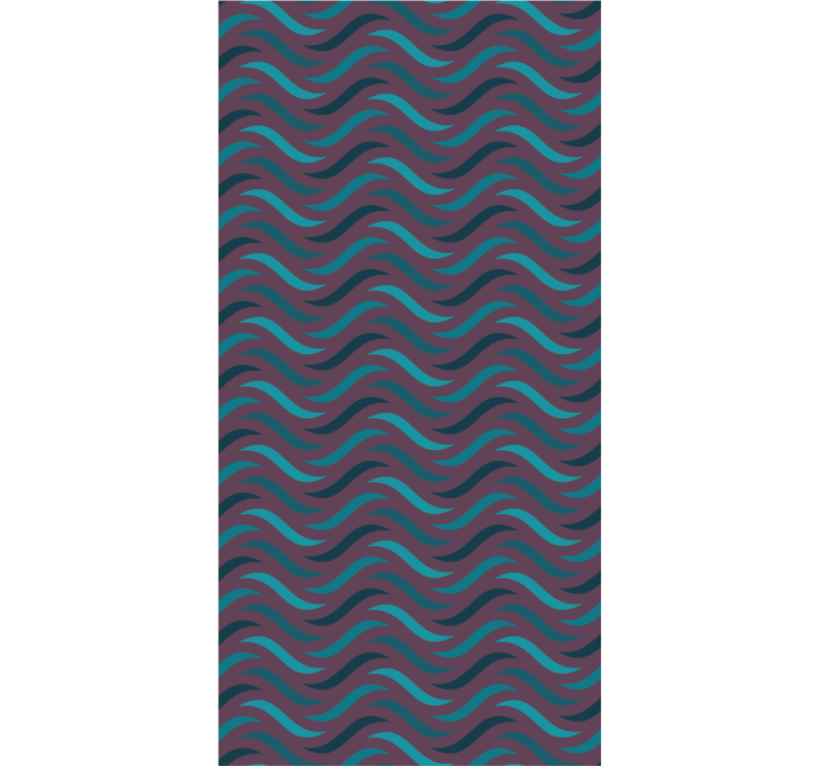 Wavy Pattern living area wallpaper - TenStickers