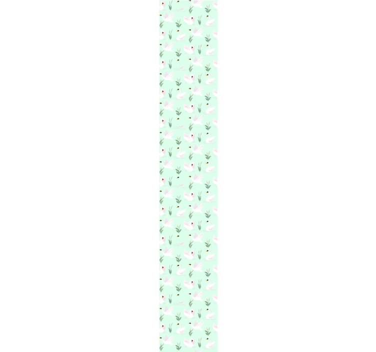 Swan Pattern animals wallpaper - TenStickers