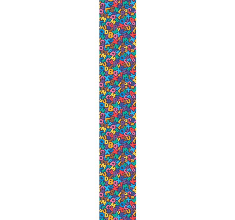 Lettering wallpaper colorful alphabet - TenStickers