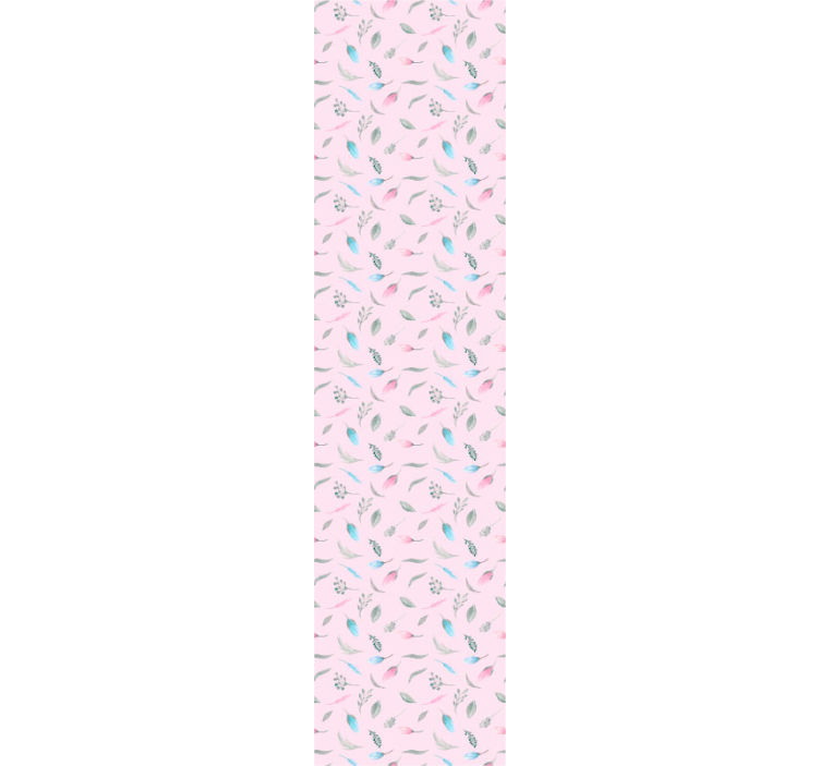 Floral Pink Patterns wallpaper childrens room - TenStickers