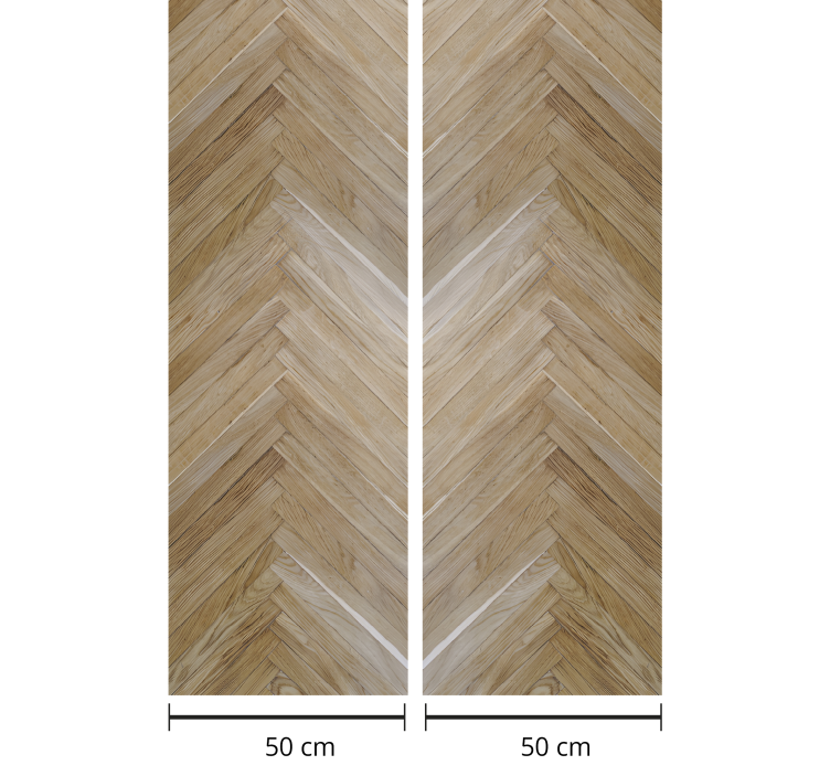 Elegant realistic pattern wood effect wallpaper - TenStickers
