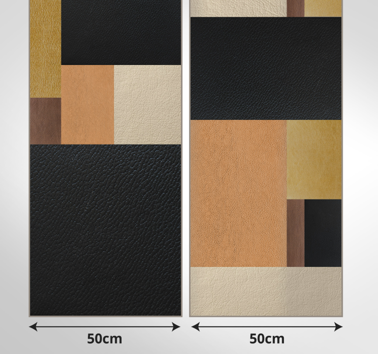 Geometric Textured Blocks wallpaper squares - TenStickers