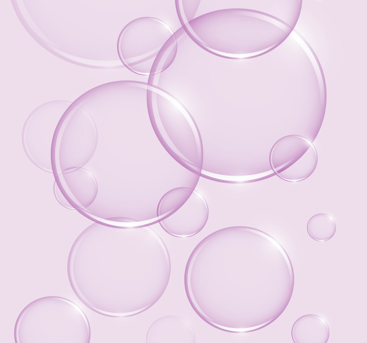 Bubble Motif nursery room wallpaper - TenStickers