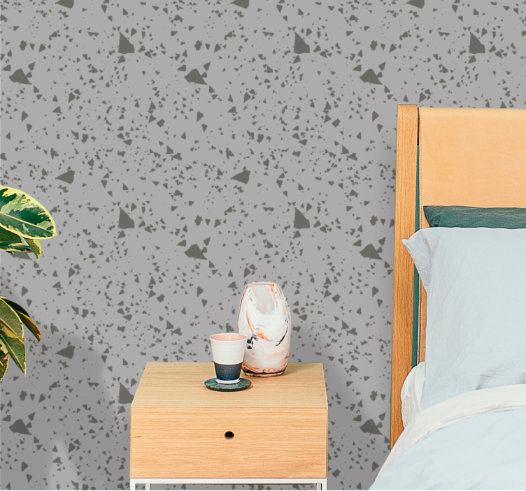 Abstract Terrazzo abstract wallpaper - TenStickers
