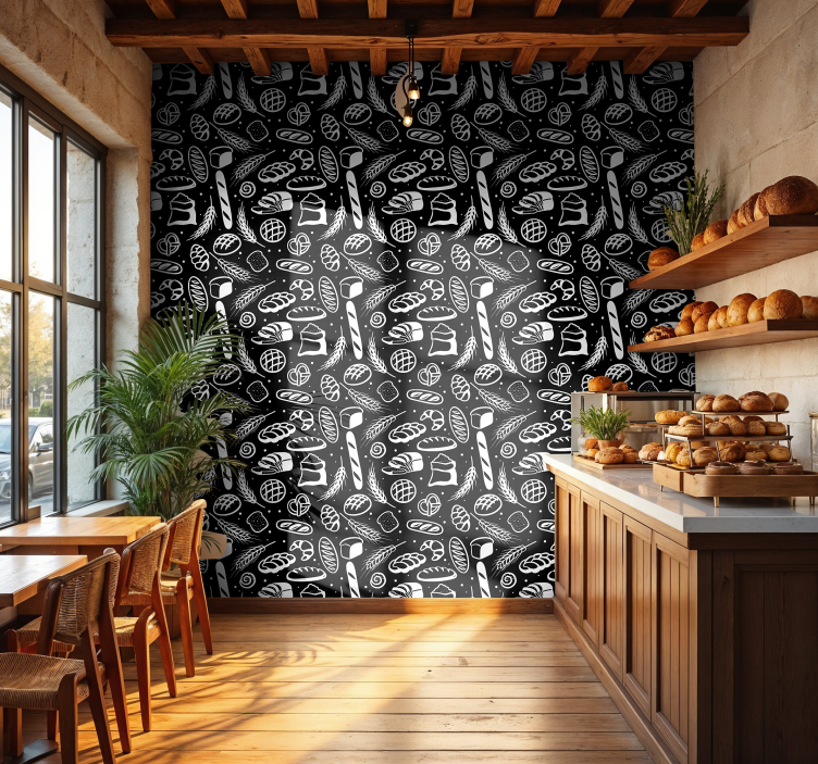 Bakery custom wallpaper - TenStickers