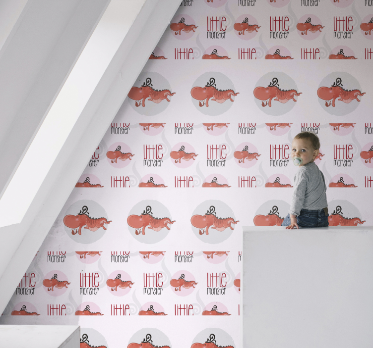 Border style with cute dragons Animal wallpaper - TenStickers