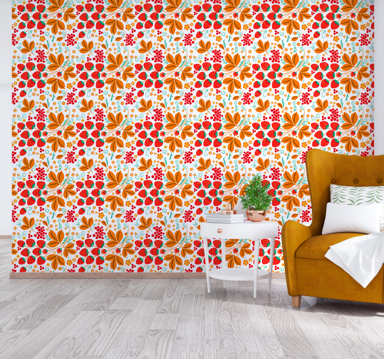 Bright Floral Arrangement flowers wallpaper - TenStickers