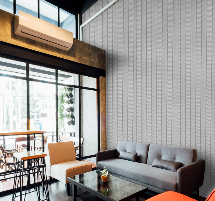 Calm linen vertical stripes - TenStickers