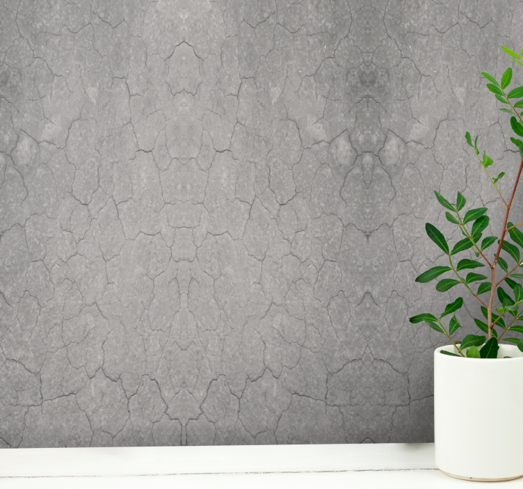 Cracked texture imitation stone effect wallpaper - TenStickers
