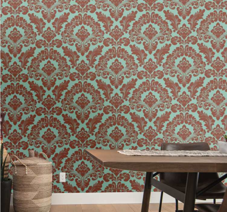 Elegant Damask Print baroque wallpaper - TenStickers