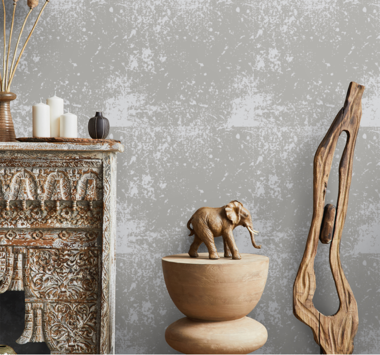 Grey simple motif concrete wallpaper - TenStickers
