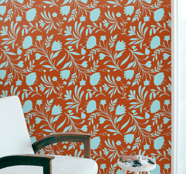 Floral Vintage Elegance floral wallpaper - TenStickers