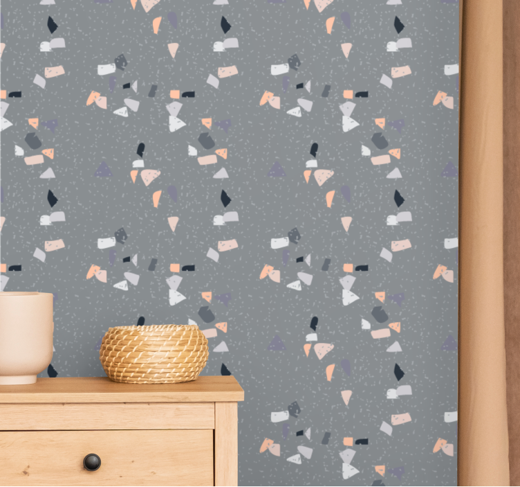 Geometric Confetti abstract wallpaper - TenStickers