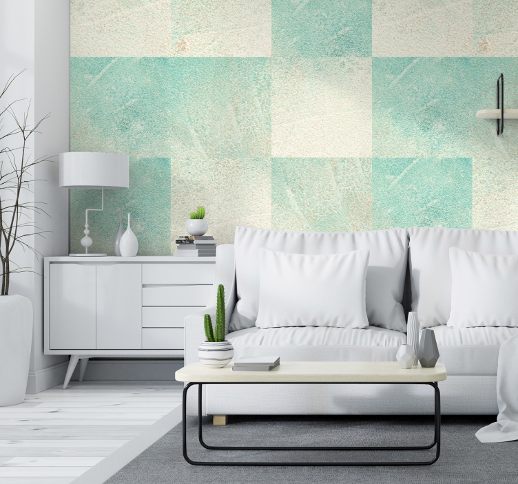 Geometric Patchwork Texture - TenStickers