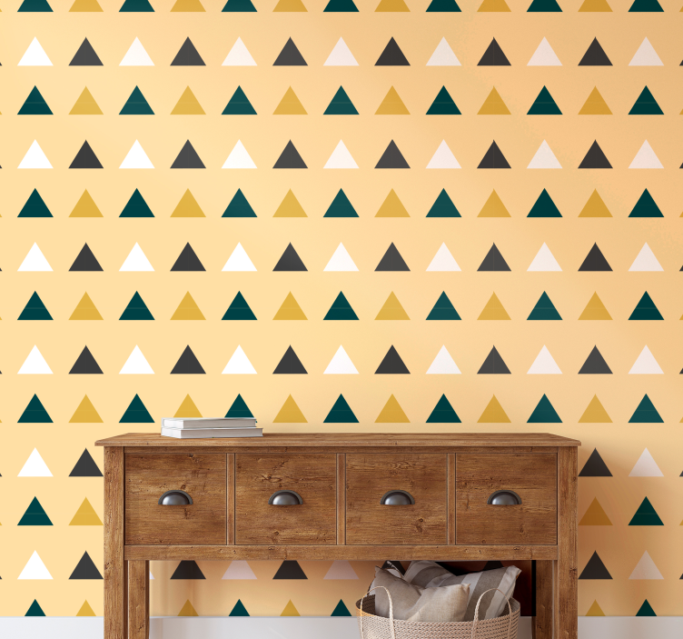 Geometric Triad wallpaper geometric - TenStickers