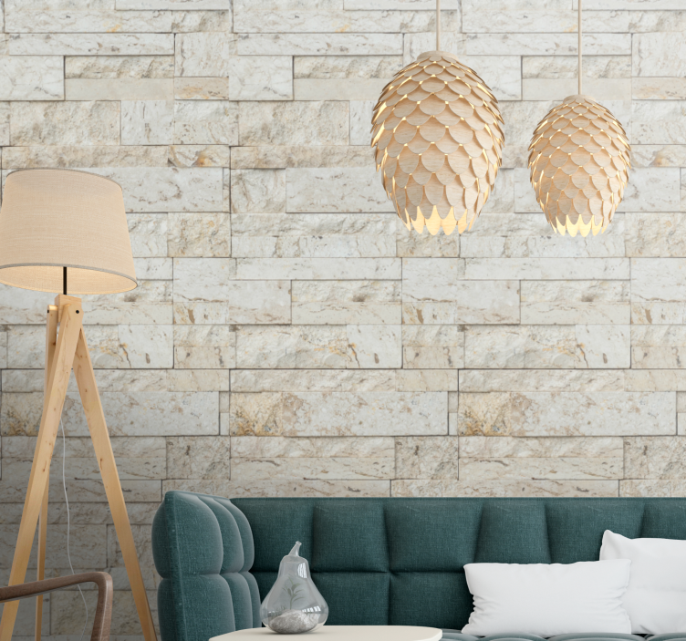 Gray elegant surface stone effect wallpaper - TenStickers